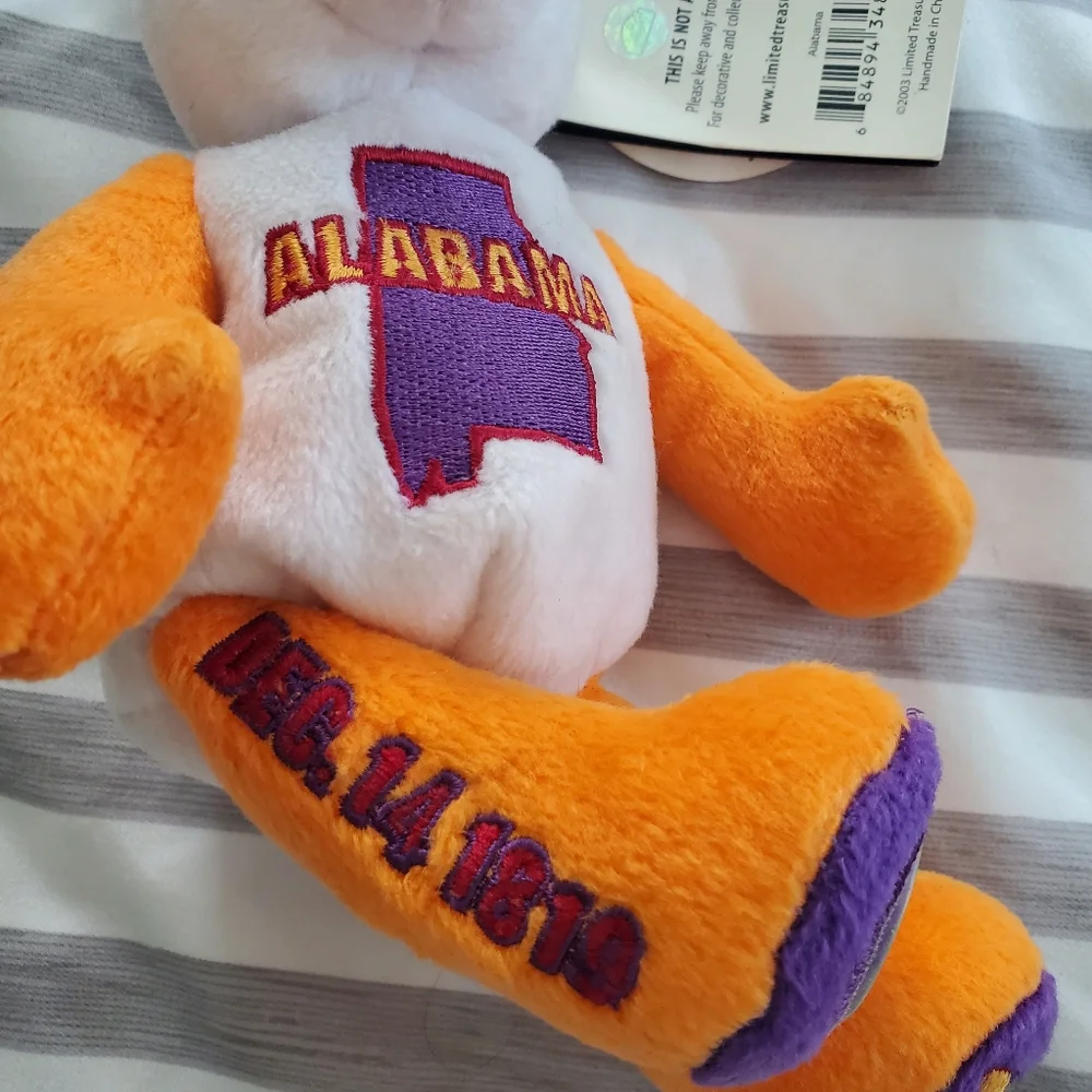 Coin‎ Bears, Limited Treasures Coin Bear, Alabama NWT 50 States of America